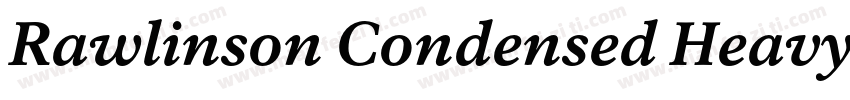 Rawlinson Condensed Heavy Italic字体转换